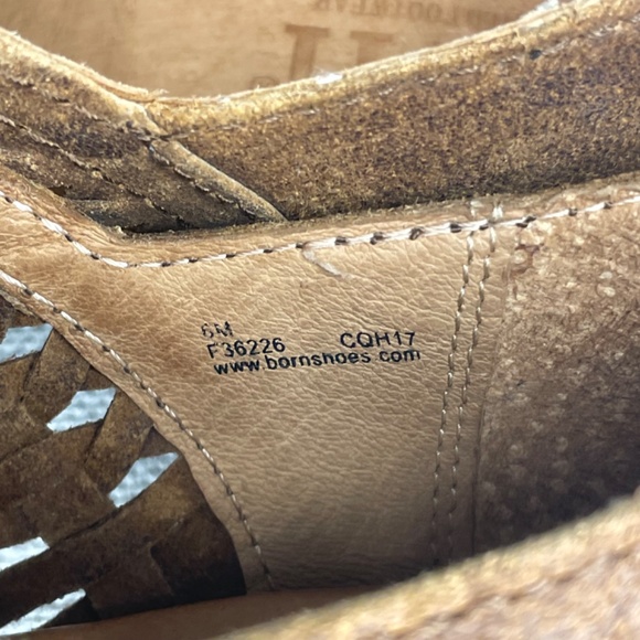 Born Boot Katharina Brown Rustic Suede Distressed Leather Ankle Boot Size 6 - Picture 10 of 12